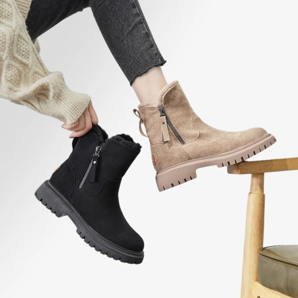 Damen Winterstiefel mit warmem Futter und rutschfester Sohle – Komfortable Fashion-Boots für Outdoor & Alltag - Image 8