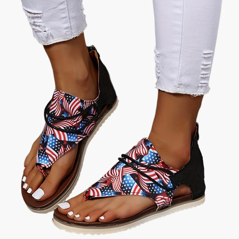 Damen Zehentrenner Sandalen mit Leopardenmuster – Modische Sommerschuhe für Freizeit und Urlaub - Image 9