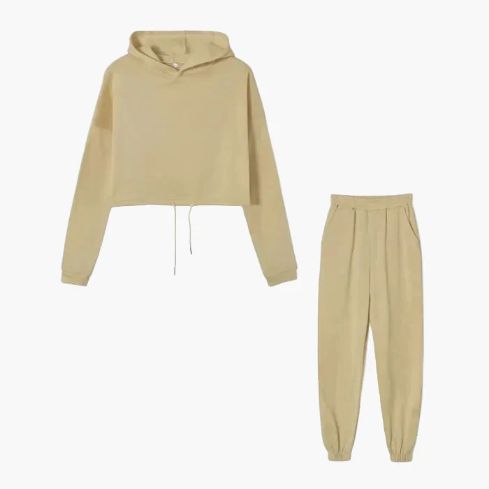 Damen Zweiteiler Lounge Set – Modischer Hoodie & Jogginghose für Freizeit und Alltag - Image 3