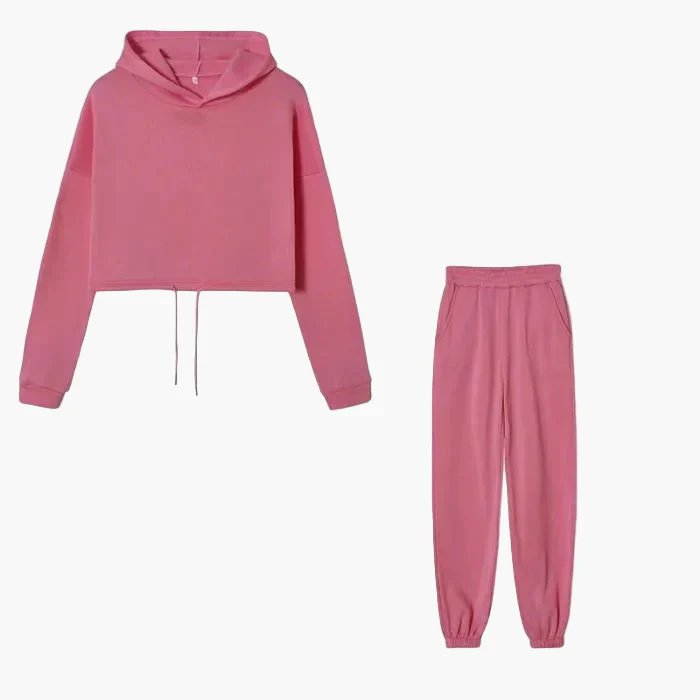 Damen Zweiteiler Lounge Set – Modischer Hoodie & Jogginghose für Freizeit und Alltag - Image 4