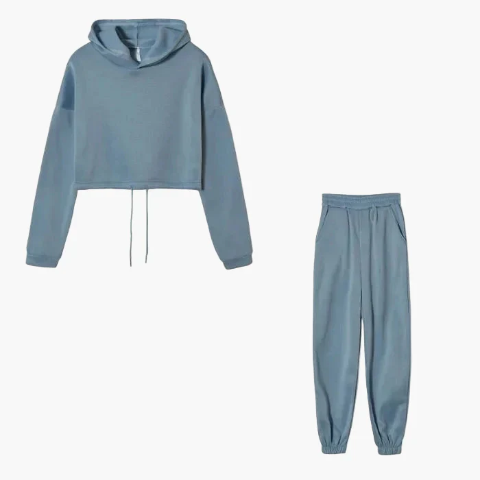 Damen Zweiteiler Lounge Set – Modischer Hoodie & Jogginghose für Freizeit und Alltag - Image 6