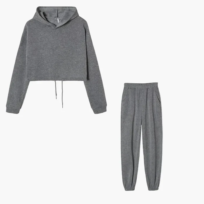 Damen Zweiteiler Lounge Set – Modischer Hoodie & Jogginghose für Freizeit und Alltag - Image 7