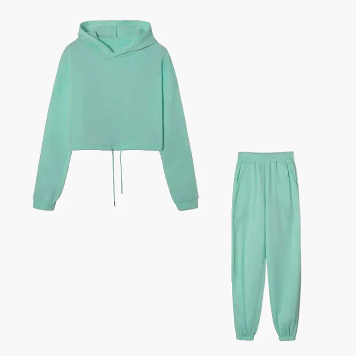 Damen Zweiteiler Lounge Set – Modischer Hoodie & Jogginghose für Freizeit und Alltag - Image 8