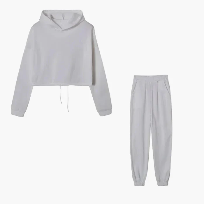 Damen Zweiteiler Lounge Set – Modischer Hoodie & Jogginghose für Freizeit und Alltag - Image 9