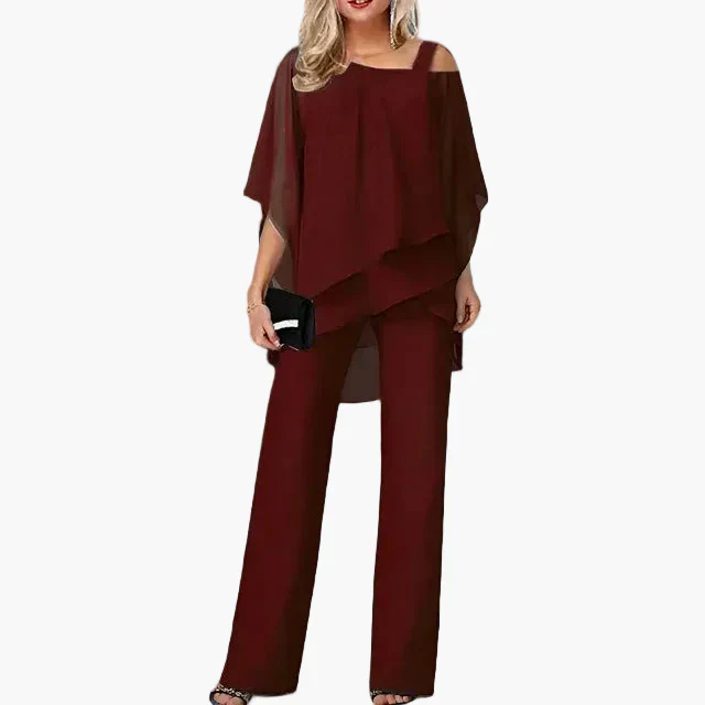 Damen Zweiteiler Set Elegant Modern Asymmetrisch – Business & Freizeit Outfit - Image 8