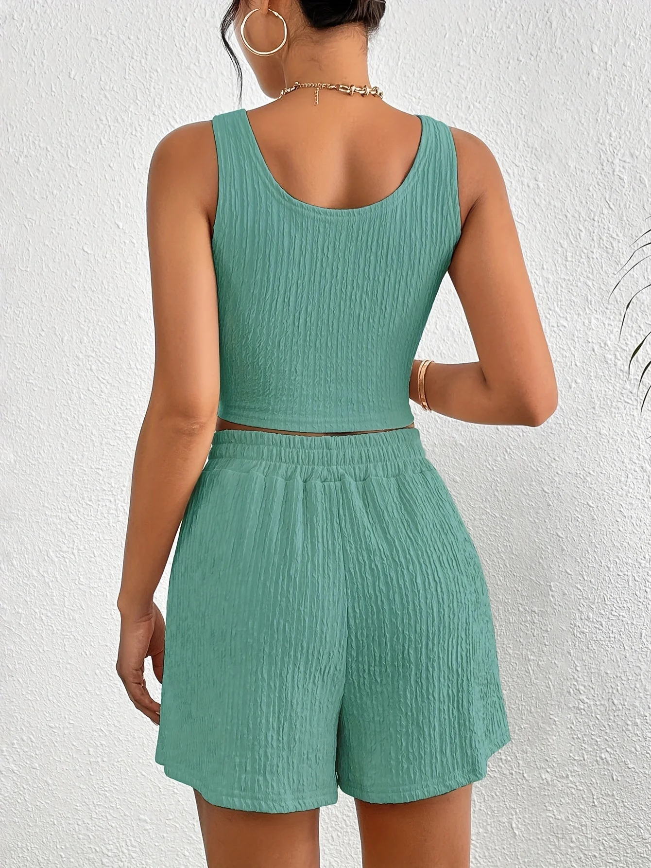 Damen Zweiteiler Set – Modisches Top und Shorts im Casual Look für Alltag & Sommer - Image 10