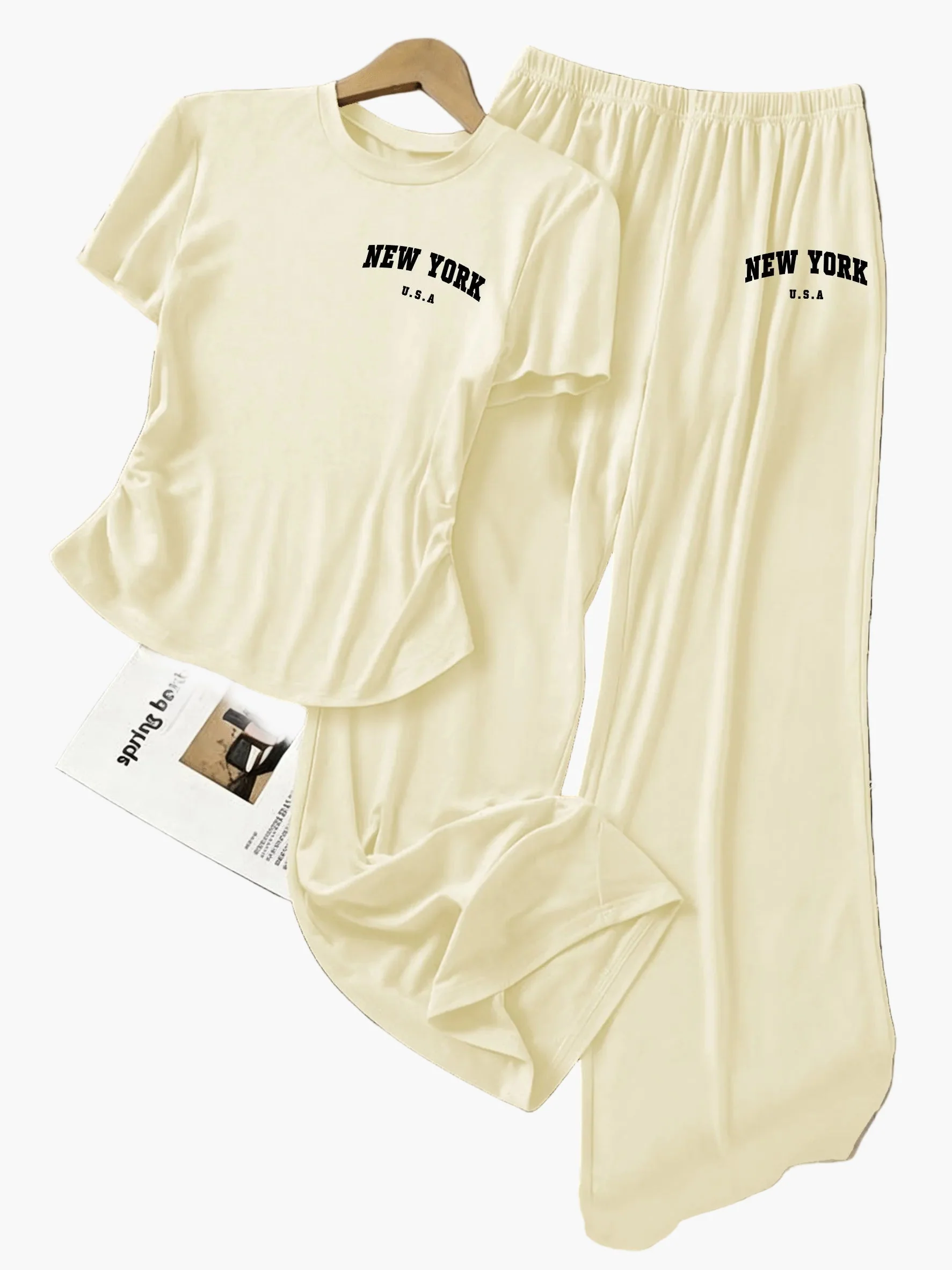 Damen Zweiteiliges Set mit Schleifen-Detail – Freizeit Lounge Outfit - Image 10