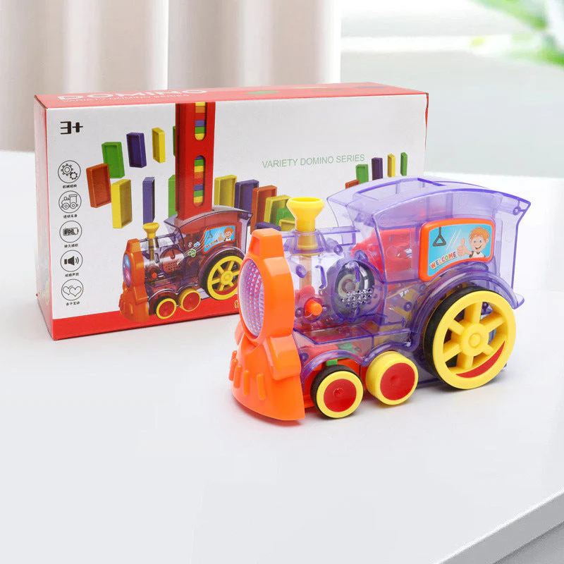 Domino Zugspielzeug für Kinder – Kreatives Lernspiel, Automatischer Dominosteinleger, Pädagogisches Spielzeug - Image 10