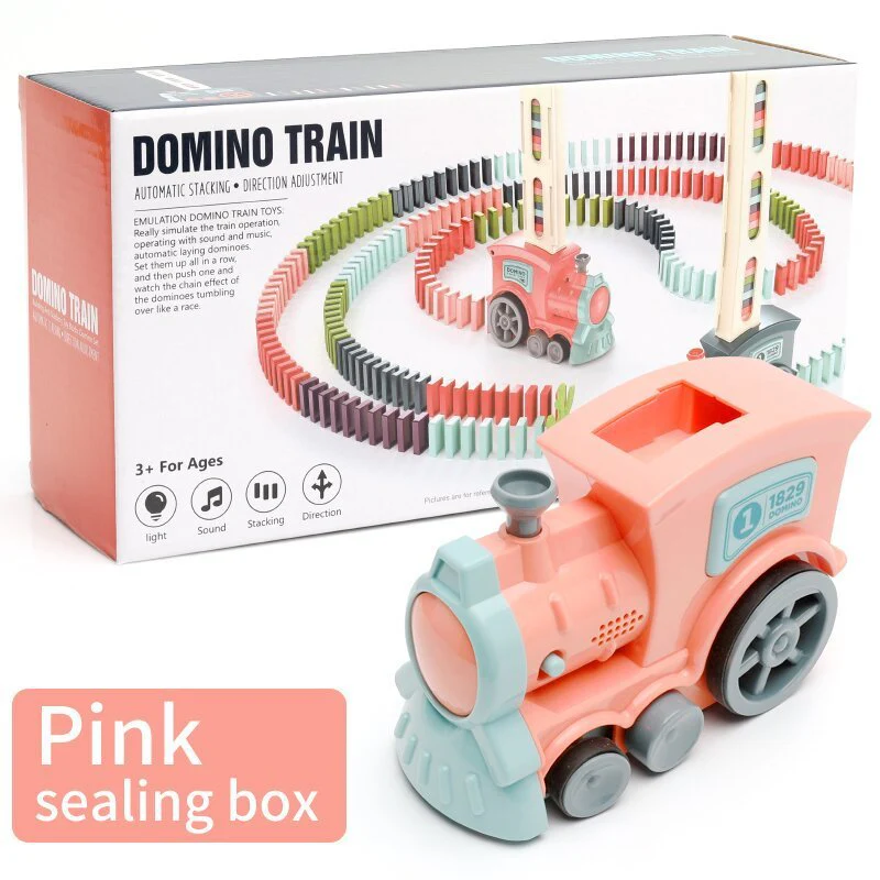 Domino Zugspielzeug für Kinder – Kreatives Lernspiel, Automatischer Dominosteinleger, Pädagogisches Spielzeug - Image 11