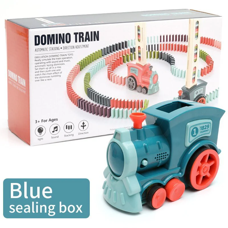 Domino Zugspielzeug für Kinder – Kreatives Lernspiel, Automatischer Dominosteinleger, Pädagogisches Spielzeug - Image 12
