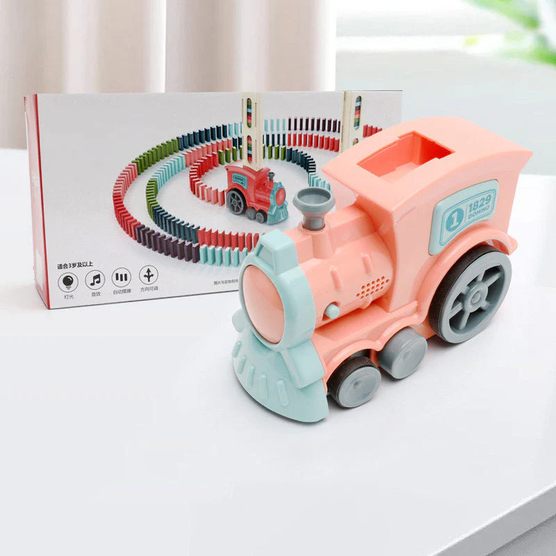 Domino Zugspielzeug für Kinder – Kreatives Lernspiel, Automatischer Dominosteinleger, Pädagogisches Spielzeug - Image 7
