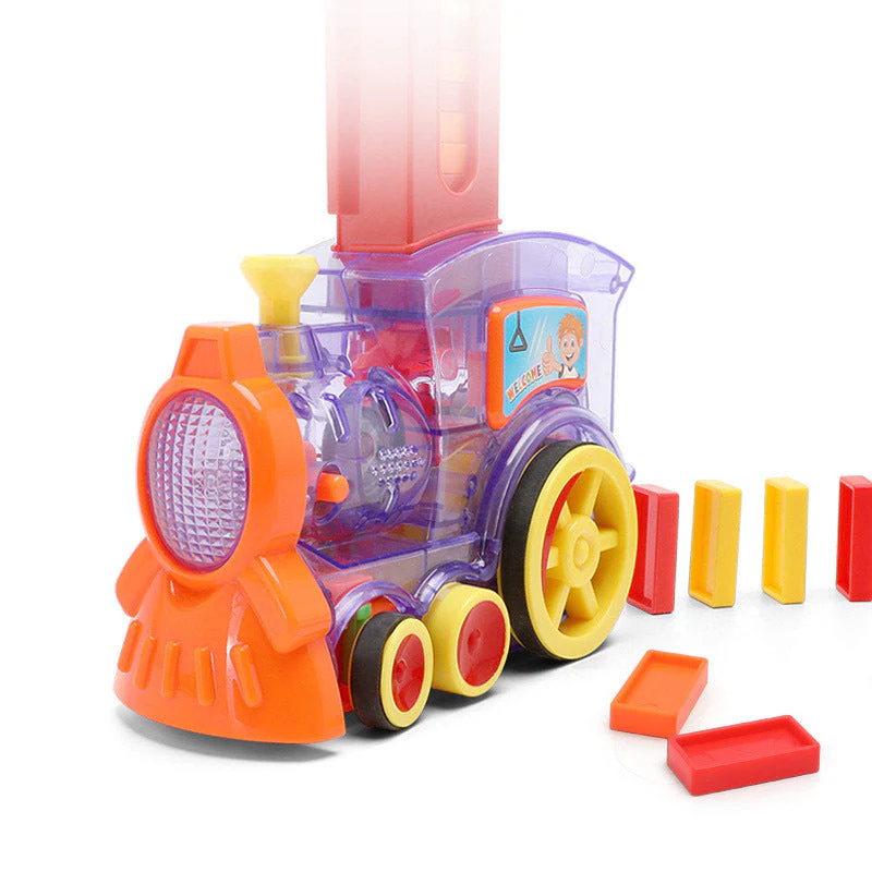 Domino Zugspielzeug für Kinder – Kreatives Lernspiel, Automatischer Dominosteinleger, Pädagogisches Spielzeug - Image 9