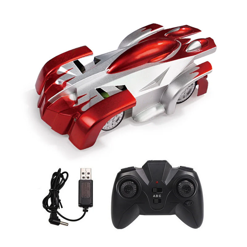 Ferngesteuertes Wand- und Bodenfahrzeug für Kinder und Erwachsene – Stunt-Auto mit LED-Licht und 360° Rotation - Image 5