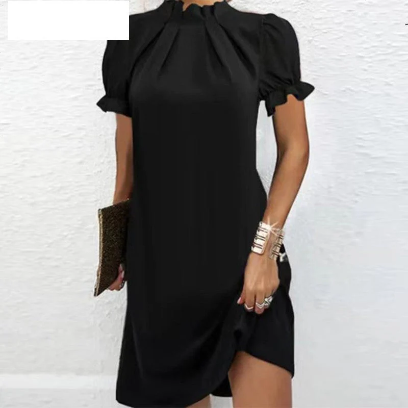 Hannah – Enganliegendes Sommer-Turtleneck-Kleid in einfarbigem Strick - Image 4
