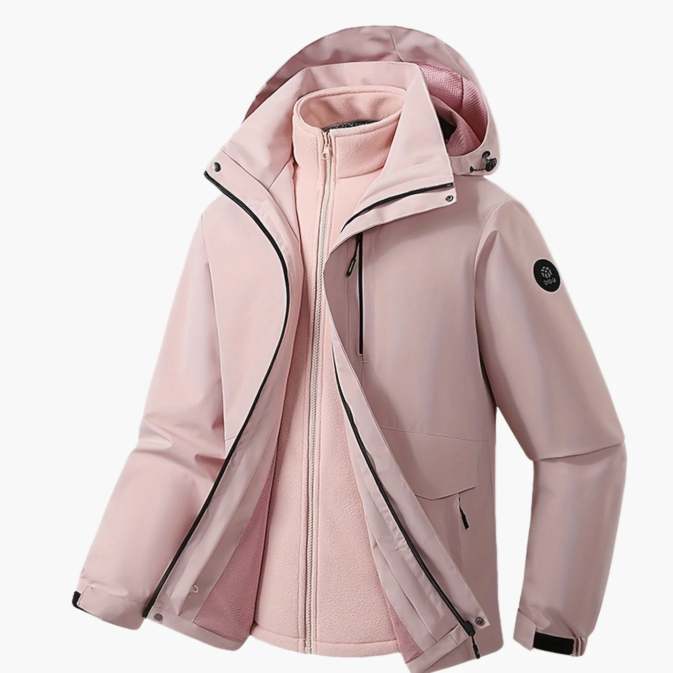 Herren 3-in-1 Funktionsjacke mit Kapuze – Outdoor Freizeitjacke für jede Jahreszeit - Image 8
