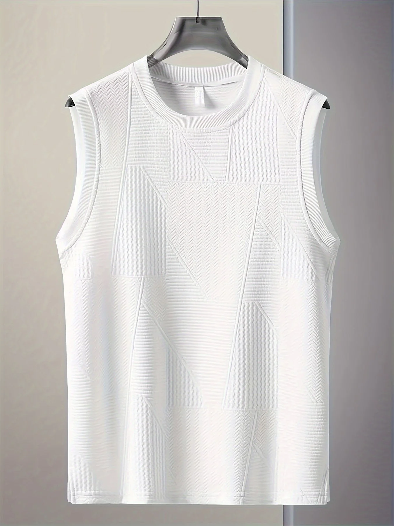 Herren Ärmelloses Casual Tanktop – Modernes Struktur-Design, Sommer Freizeitshirt - Image 2
