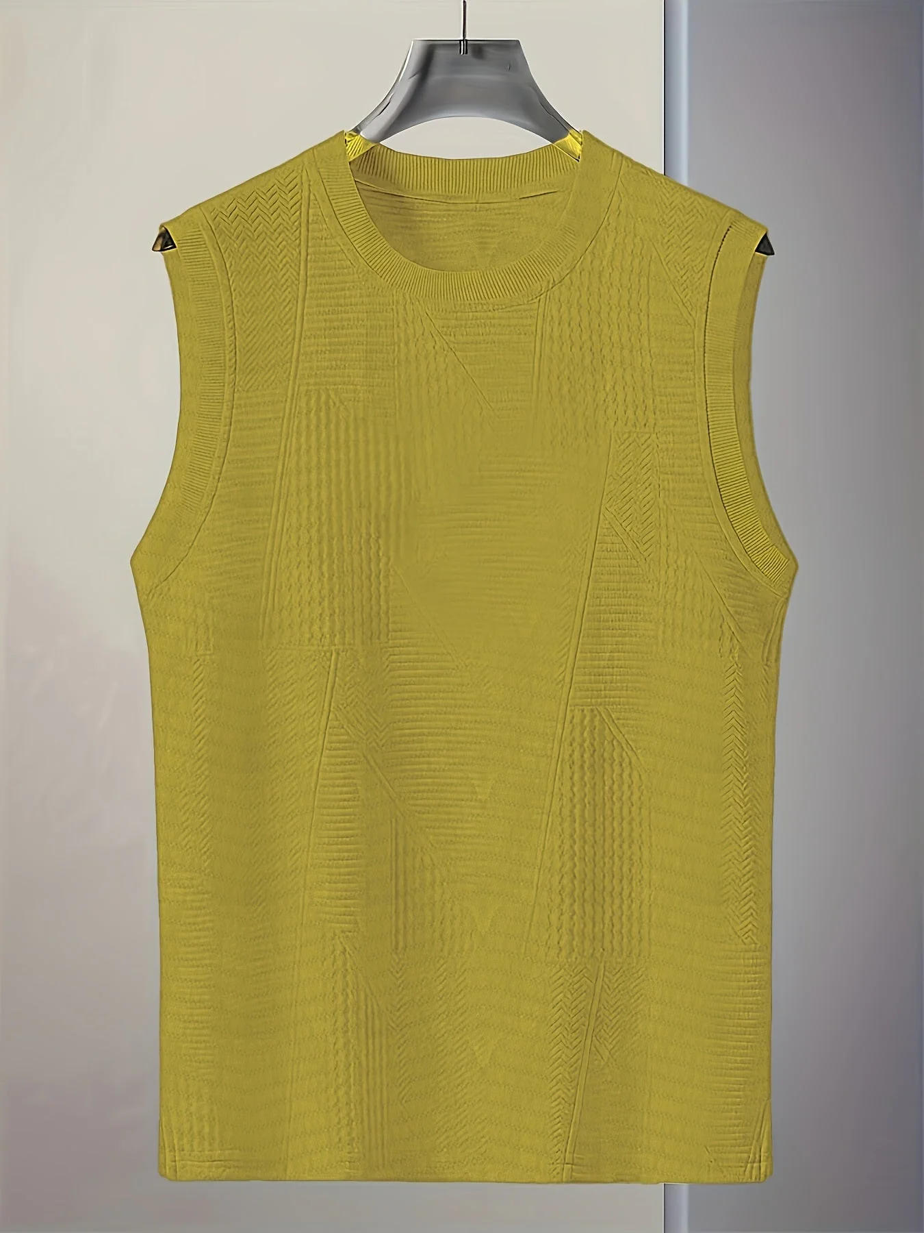 Herren Ärmelloses Casual Tanktop – Modernes Struktur-Design, Sommer Freizeitshirt - Image 5