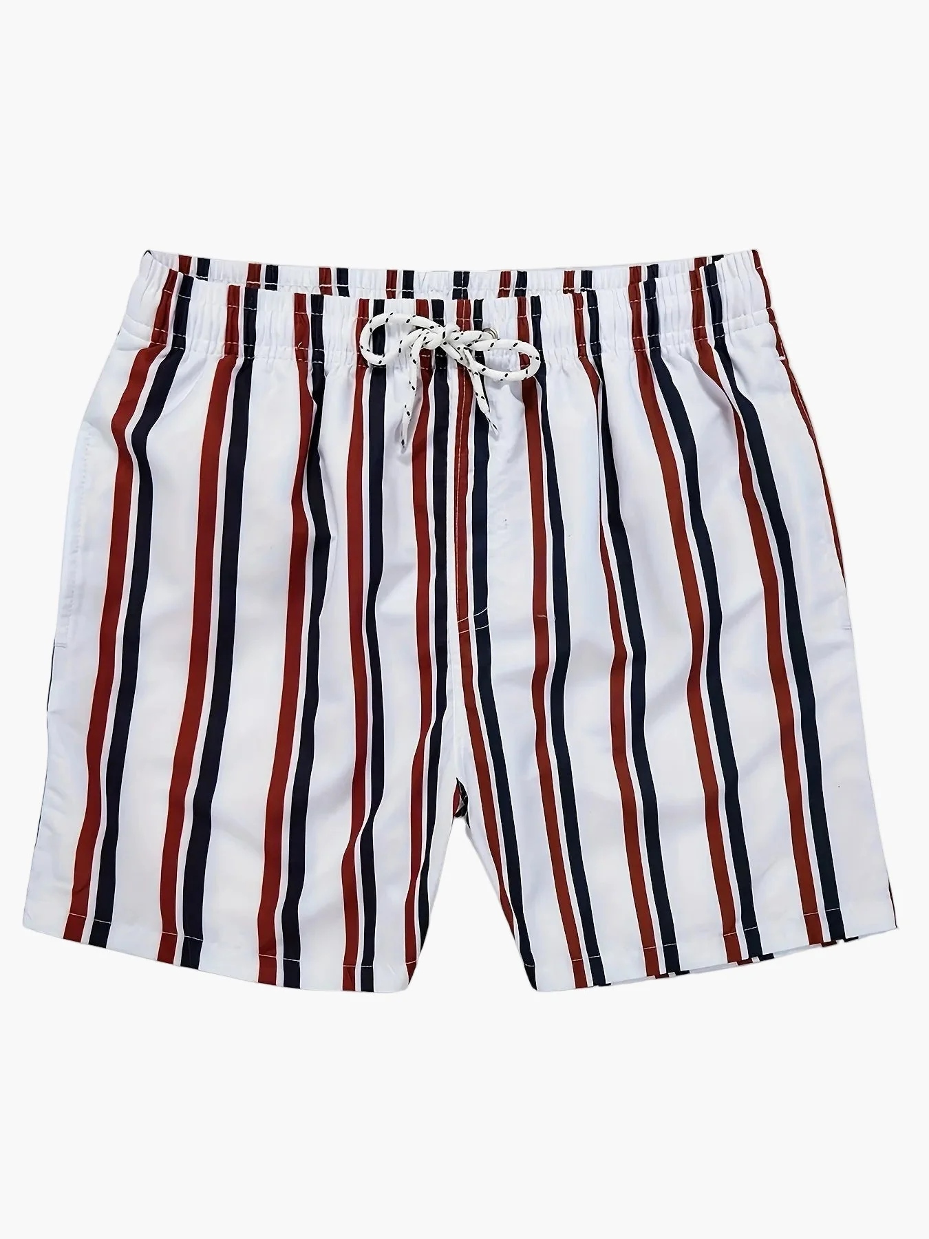 Herren Badeshorts mit gestreiftem Design – Lässige Schwimmshorts für Strand und Pool