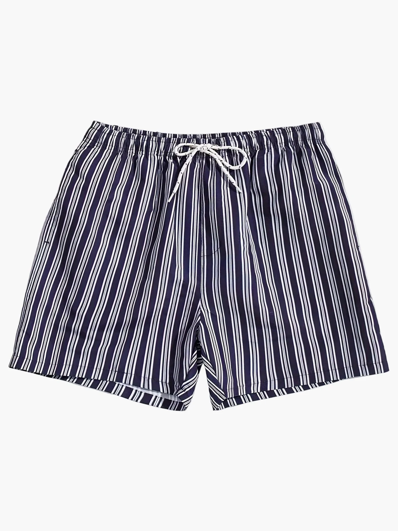 Herren Badeshorts mit gestreiftem Design – Lässige Schwimmshorts für Strand und Pool - Image 3