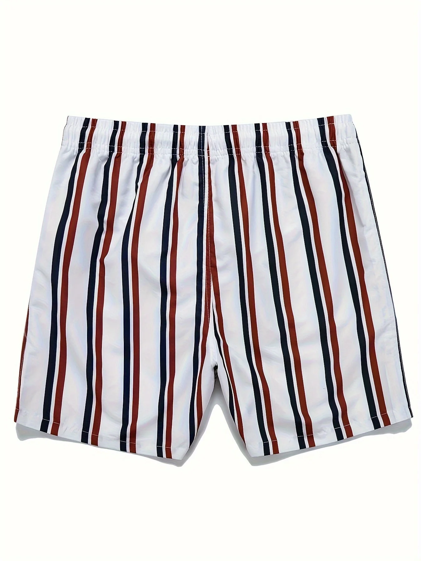 Herren Badeshorts mit gestreiftem Design – Lässige Schwimmshorts für Strand und Pool - Image 7