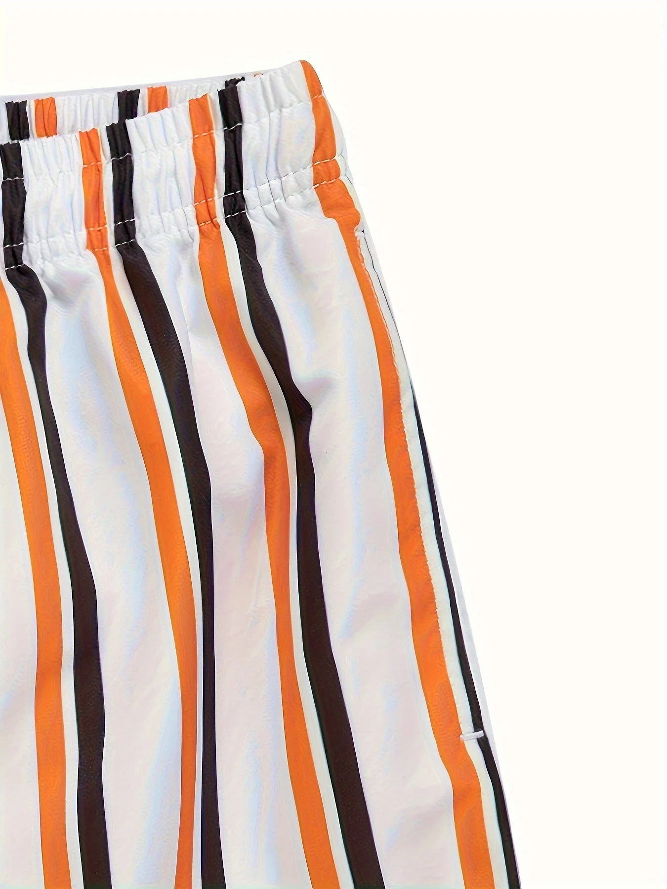 Herren Badeshorts mit gestreiftem Design – Lässige Schwimmshorts für Strand und Pool - Image 9