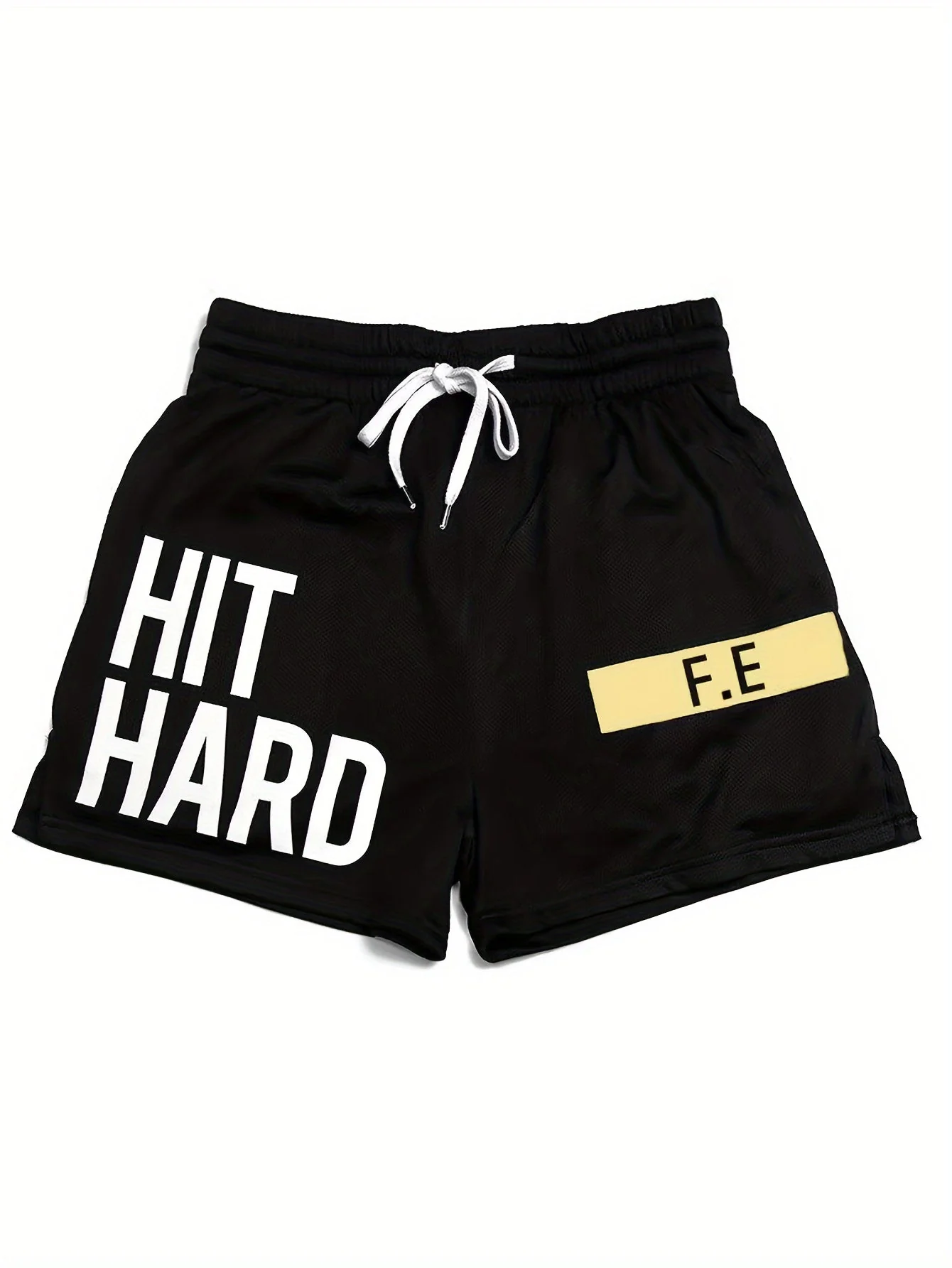 Herren Basketball Shorts mit Aufdruck 'HIT HARD' – Sportlicher Look für Training und Freizeit