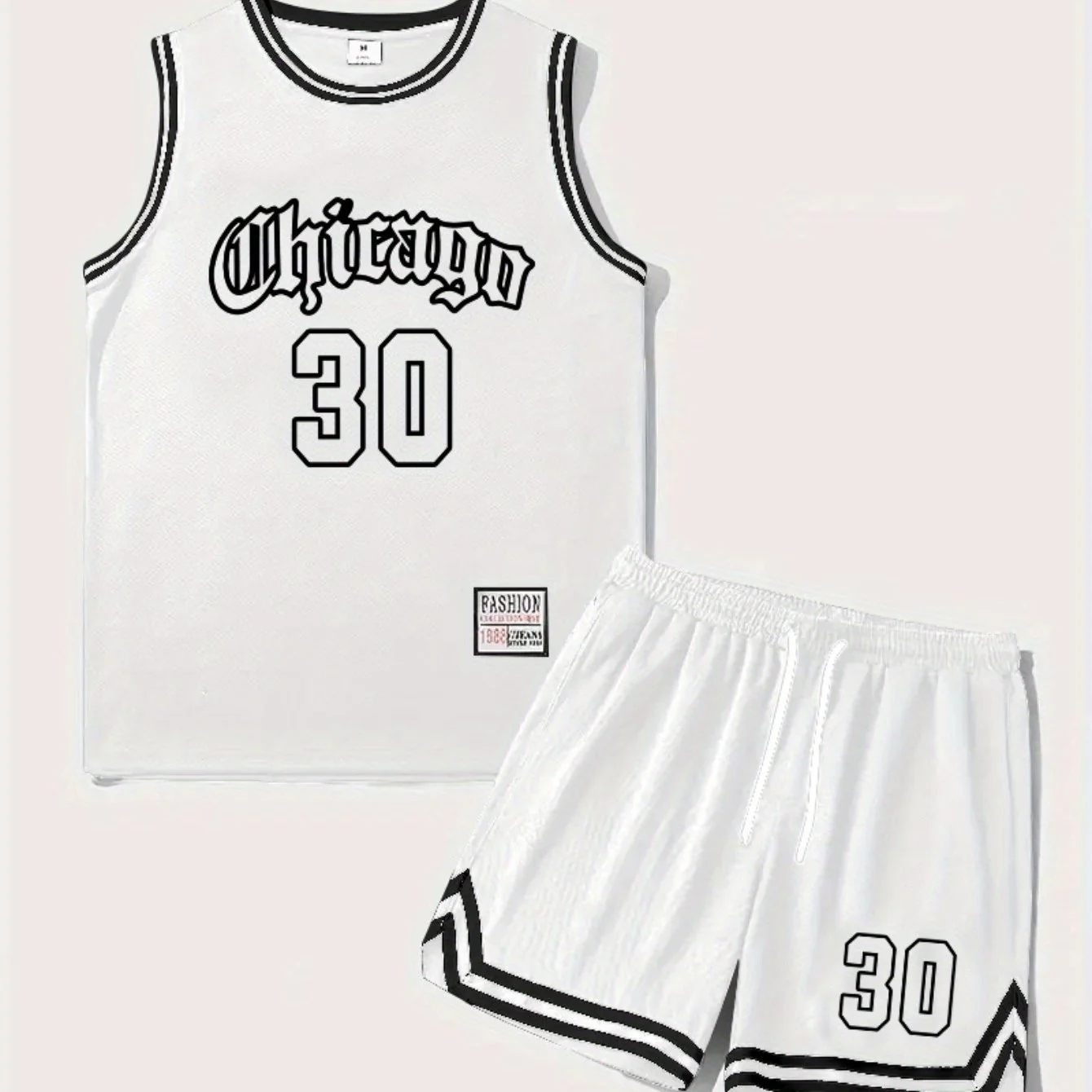 Herren Basketball Trikot Set Chicago 30 Sport Tanktop und Shorts für Fitness & Freizeit - Image 11