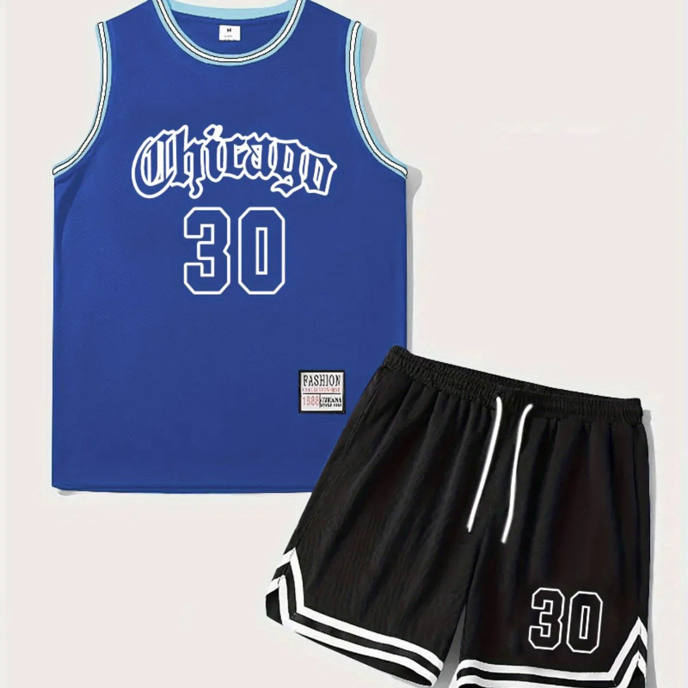 Herren Basketball Trikot Set Chicago 30 Sport Tanktop und Shorts für Fitness & Freizeit - Image 13