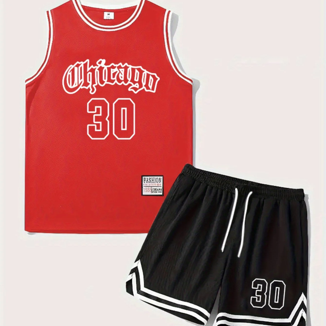 Herren Basketball Trikot Set Chicago 30 Sport Tanktop und Shorts für Fitness & Freizeit - Image 14