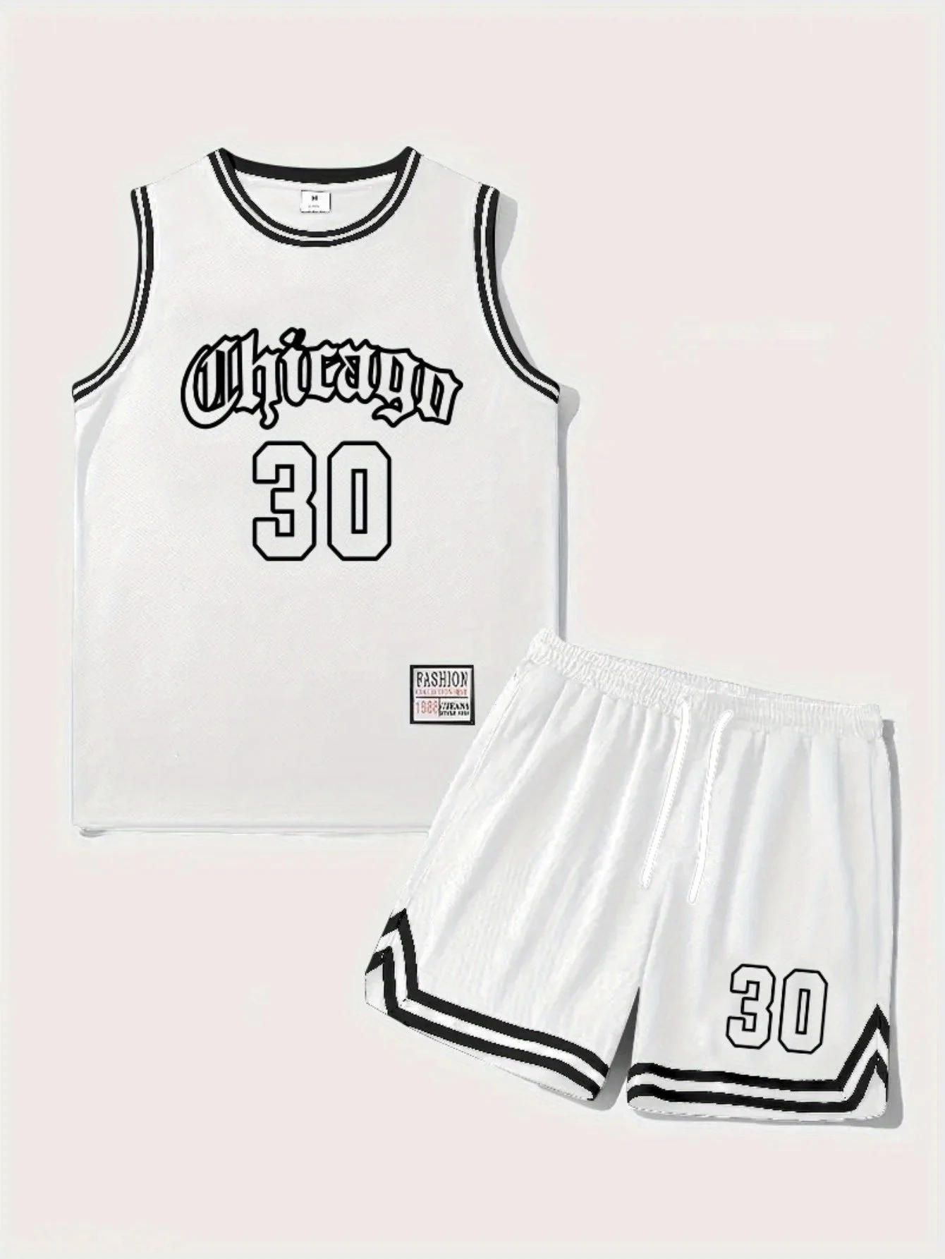 Herren Basketball Trikot Set Chicago 30 Sport Tanktop und Shorts für Fitness & Freizeit - Image 3