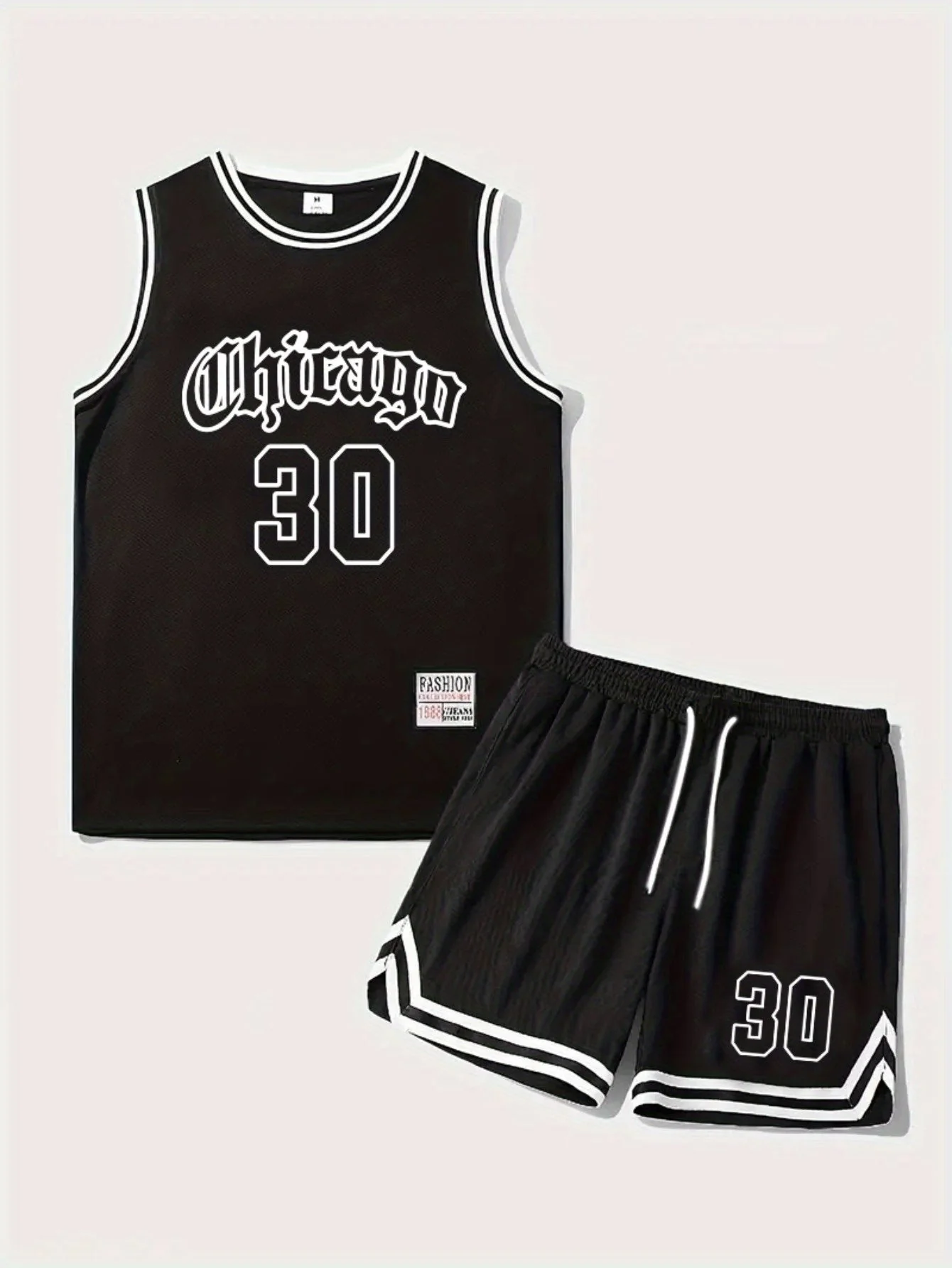 Herren Basketball Trikot Set Chicago 30 Sport Tanktop und Shorts für Fitness & Freizeit - Image 4