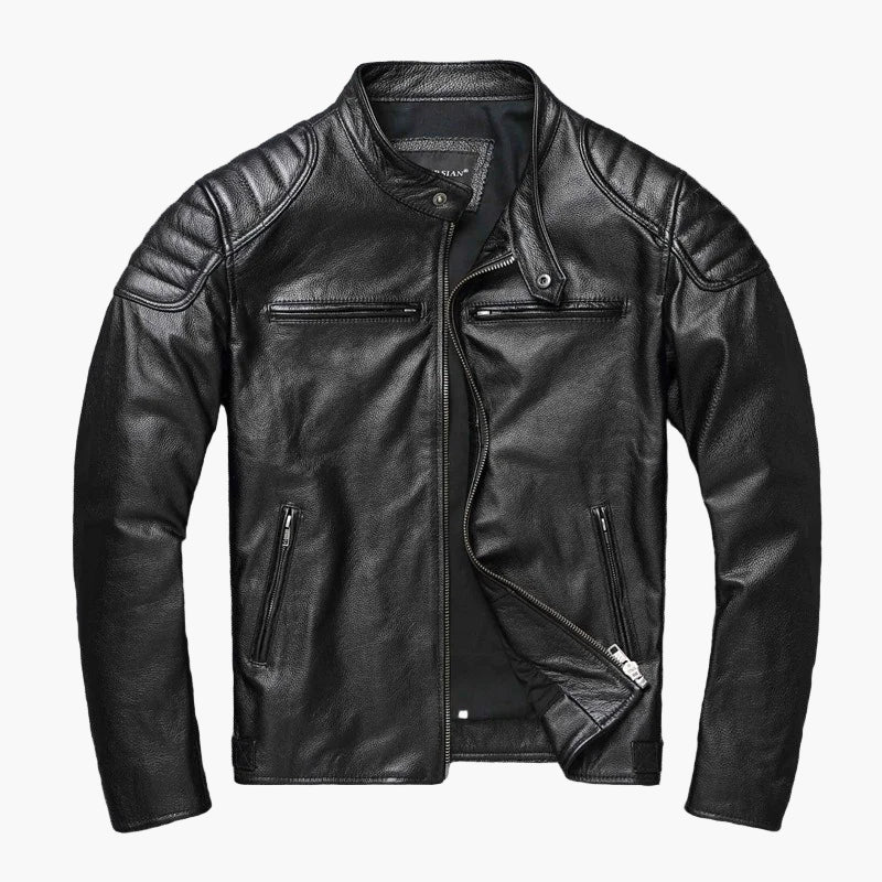 Herren Bikerjacke im klassischen Motorradstil – Modern & Urban