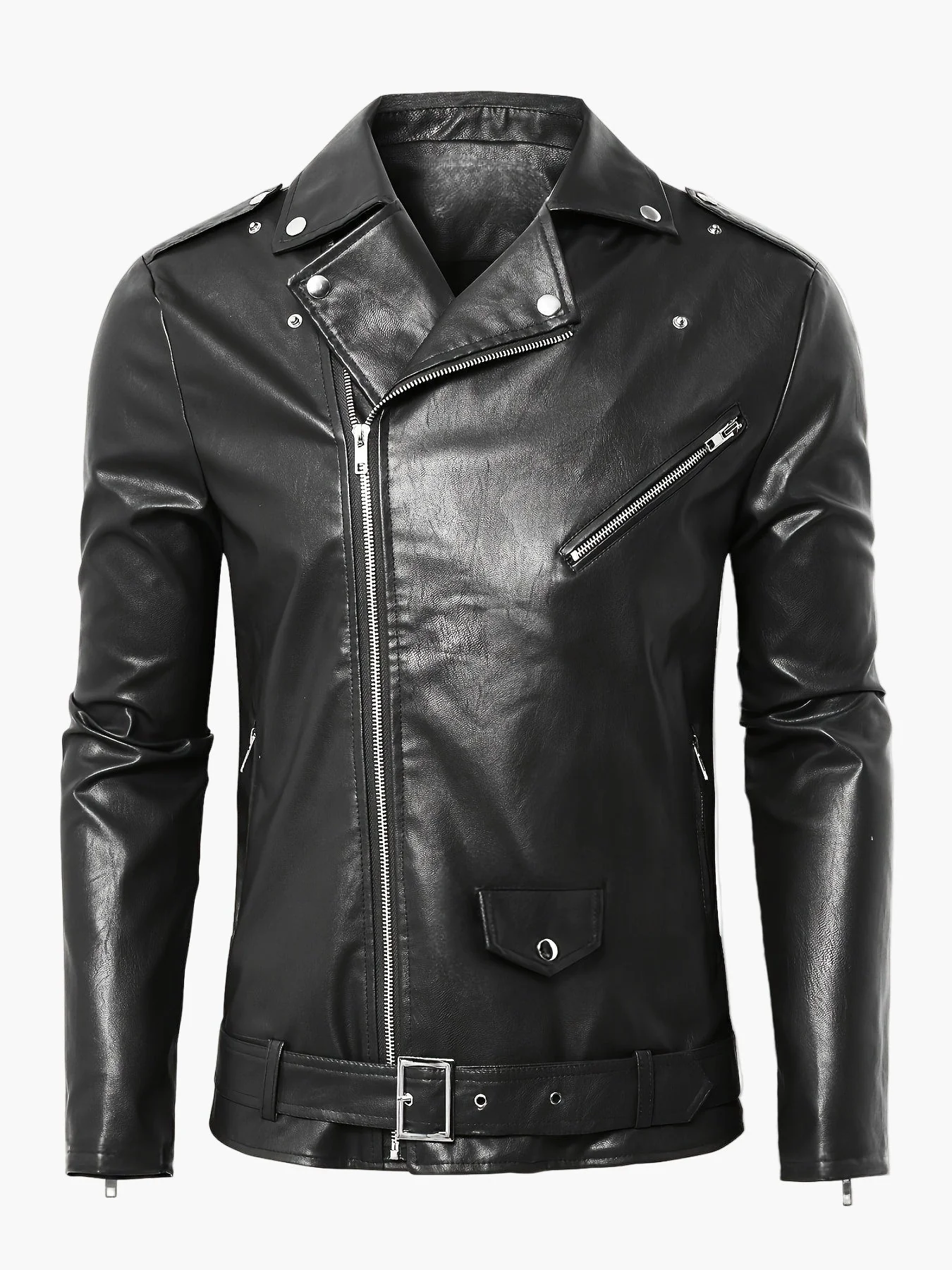 Herren Bikerjacke im Vintage-Stil – Perfekte Jacke für Freizeit & Streetwear - Image 3