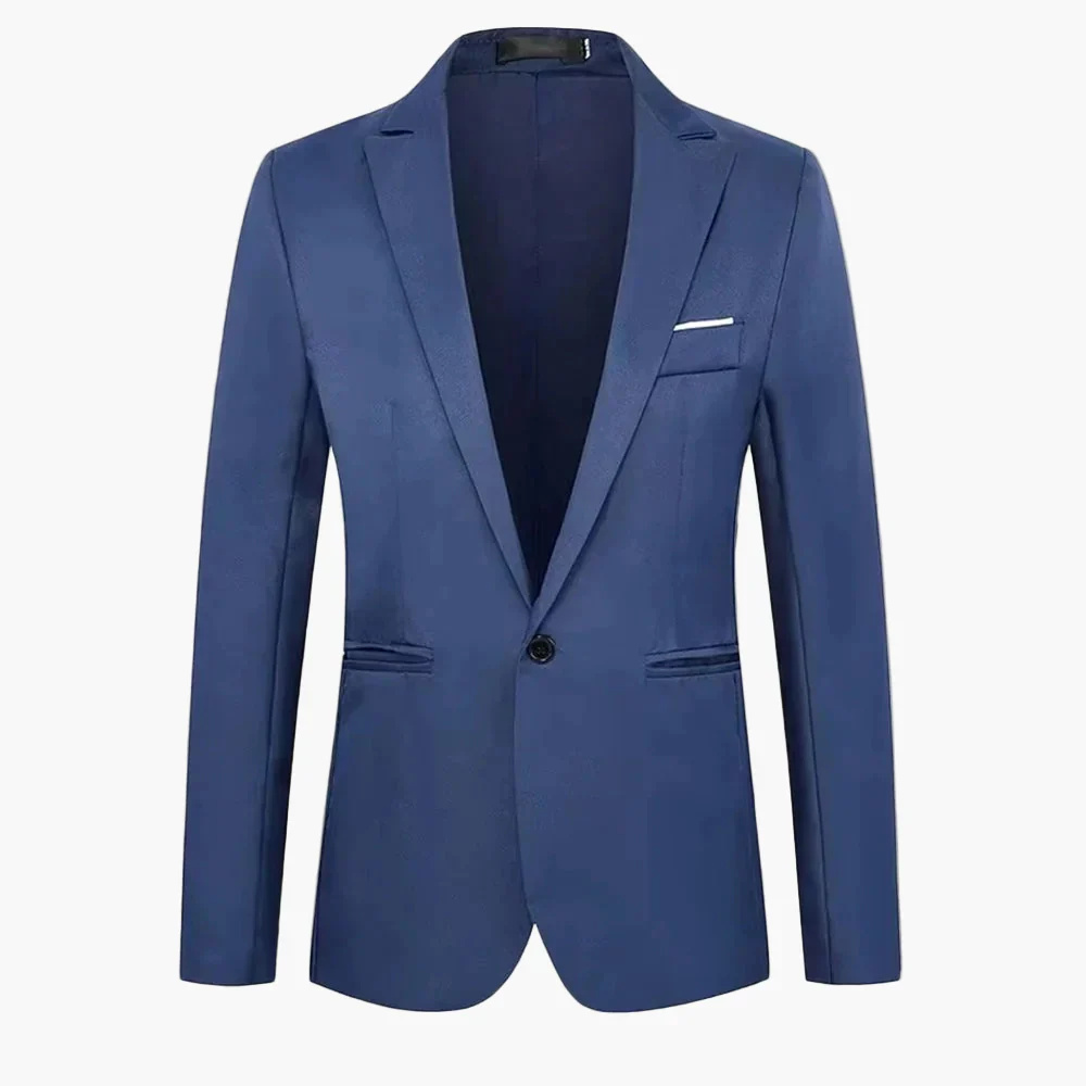 Herren Blazer Ein-Knopf Klassisch – Eleganter Anzugjacke für Business & Freizeit