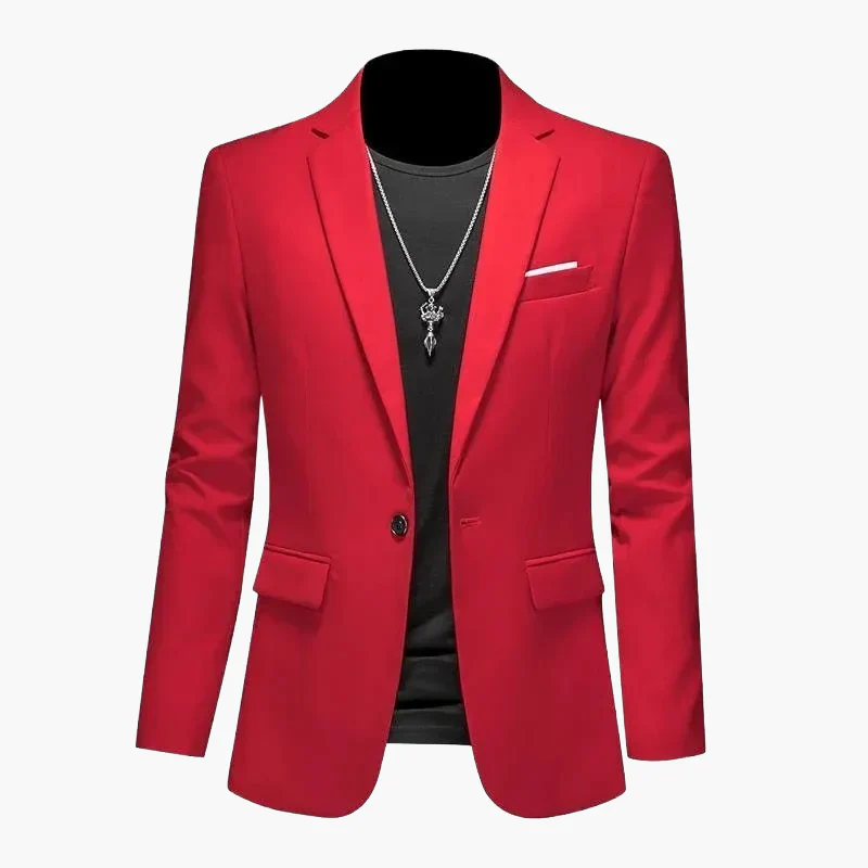 Herren Blazer Modern Ein-Knopf Slim Fit – Eleganter Freizeit- und Business-Look - Image 4