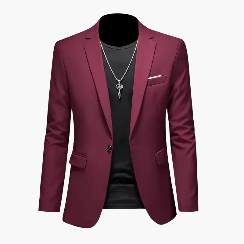 Herren Blazer Modern Ein-Knopf Slim Fit – Eleganter Freizeit- und Business-Look - Image 9