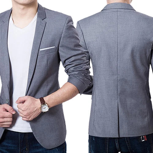 Herren Blazer Slim Fit Modern Business Freizeitjacke – Eleganter Anzug für Büro & Alltag - Image 3