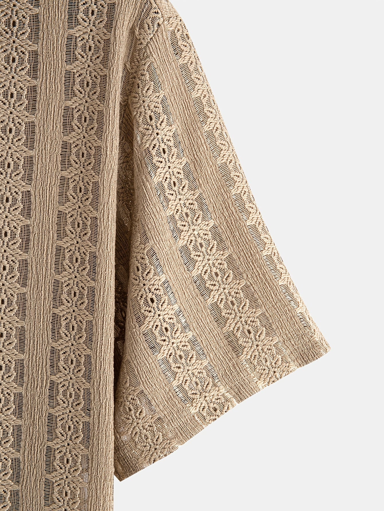 Herren Boho Kurzarm Hemd mit geometrischem Muster – Perfekt für Urlaub und Strand - Image 7