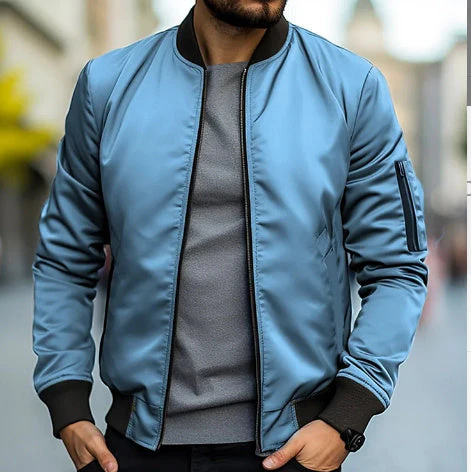 Herren Bomberjacke Casual Streetwear – Moderner Freizeitstil für Alltag und Stadt - Image 4