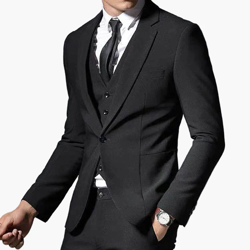 Herren Business Anzug 3-teilig Modern Slim Fit für Büro & festliche Anlässe - Image 6