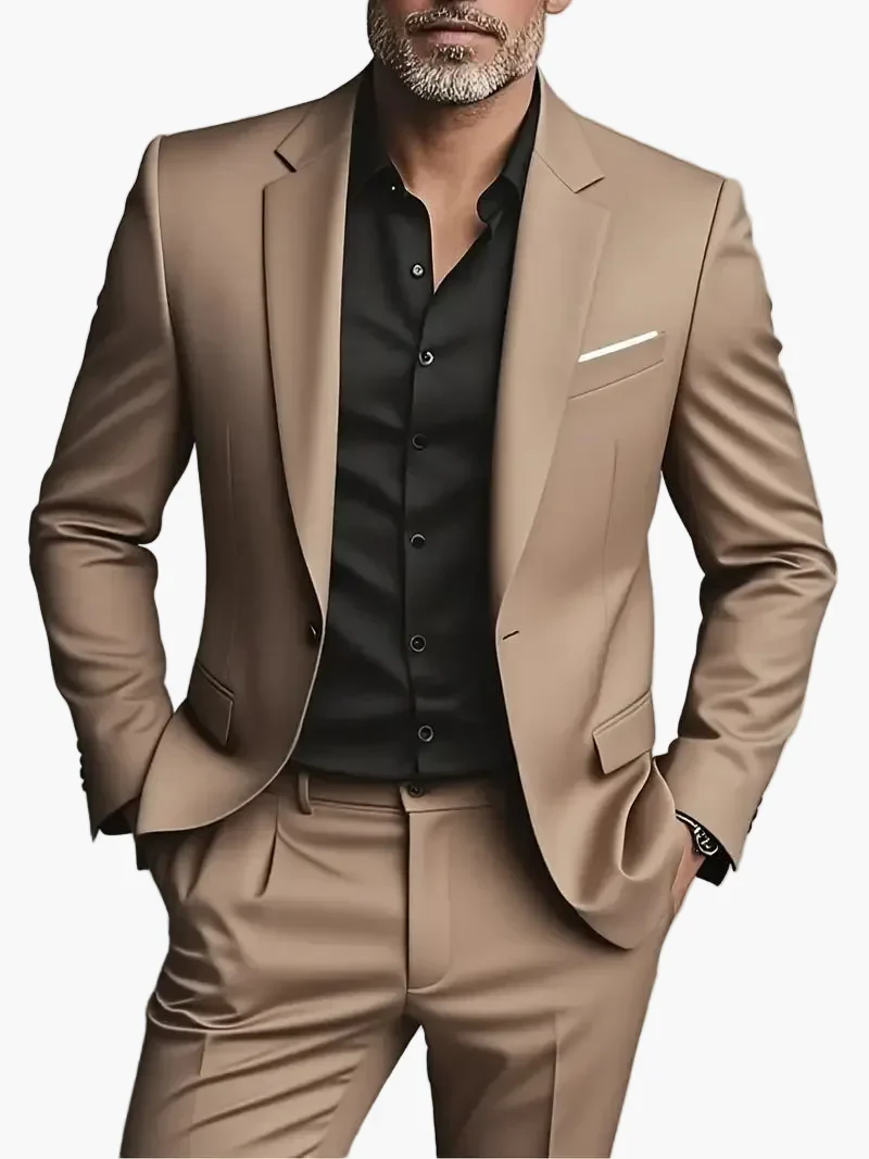Herren Business Anzug Modern Slim Fit Zweiteiler für Büro & Events - Image 3
