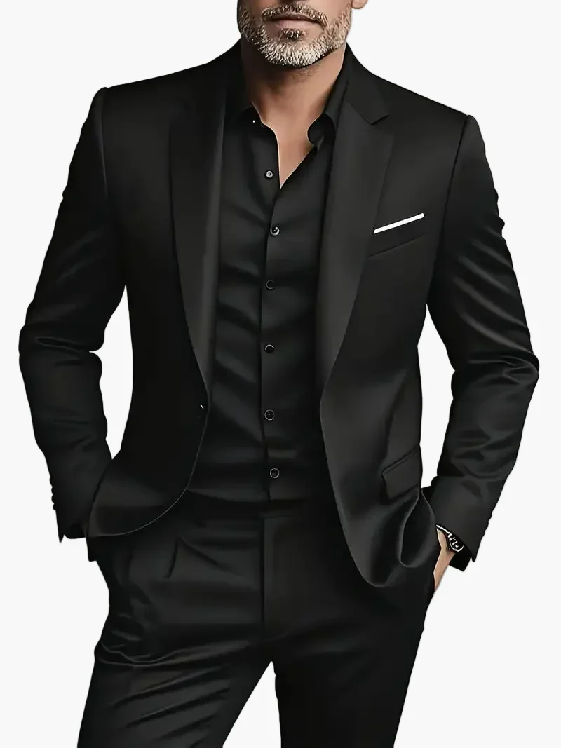 Herren Business Anzug Modern Slim Fit Zweiteiler für Büro & Events - Image 4