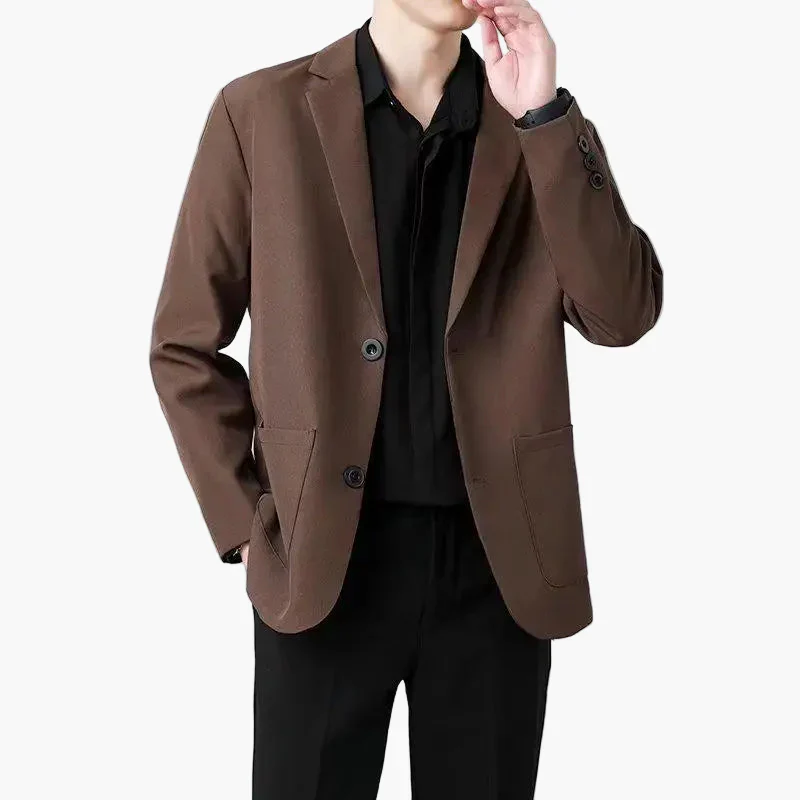 Herren Business Casual Blazer – Moderner Einreiher Sakko für Büro und Alltag - Image 2