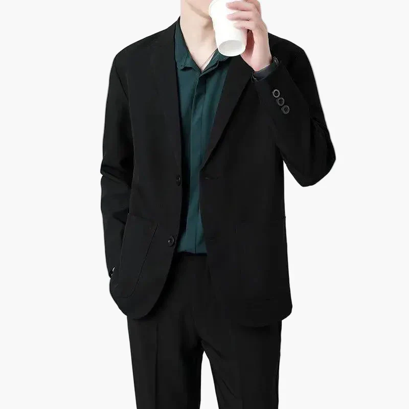 Herren Business Casual Blazer – Moderner Einreiher Sakko für Büro und Alltag - Image 3
