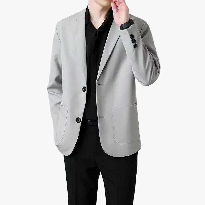Herren Business Casual Blazer – Moderner Einreiher Sakko für Büro und Alltag - Image 4