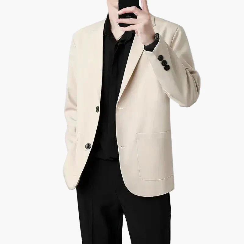 Herren Business Casual Blazer – Moderner Einreiher Sakko für Büro und Alltag - Image 5