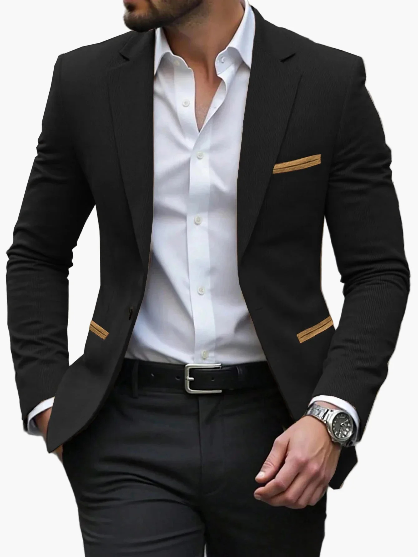 Herren Business Casual Sakko – Eleganter Blazer für Büro und festliche Anlässe - Image 7