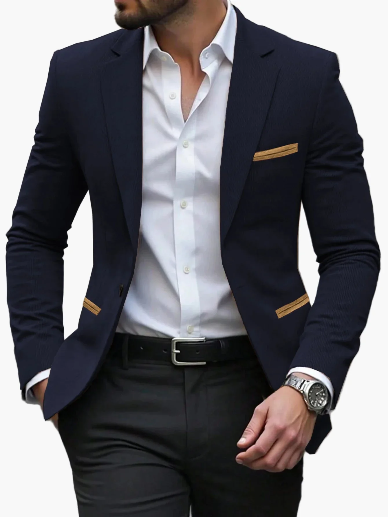 Herren Business Casual Sakko – Eleganter Blazer für Büro und festliche Anlässe - Image 8