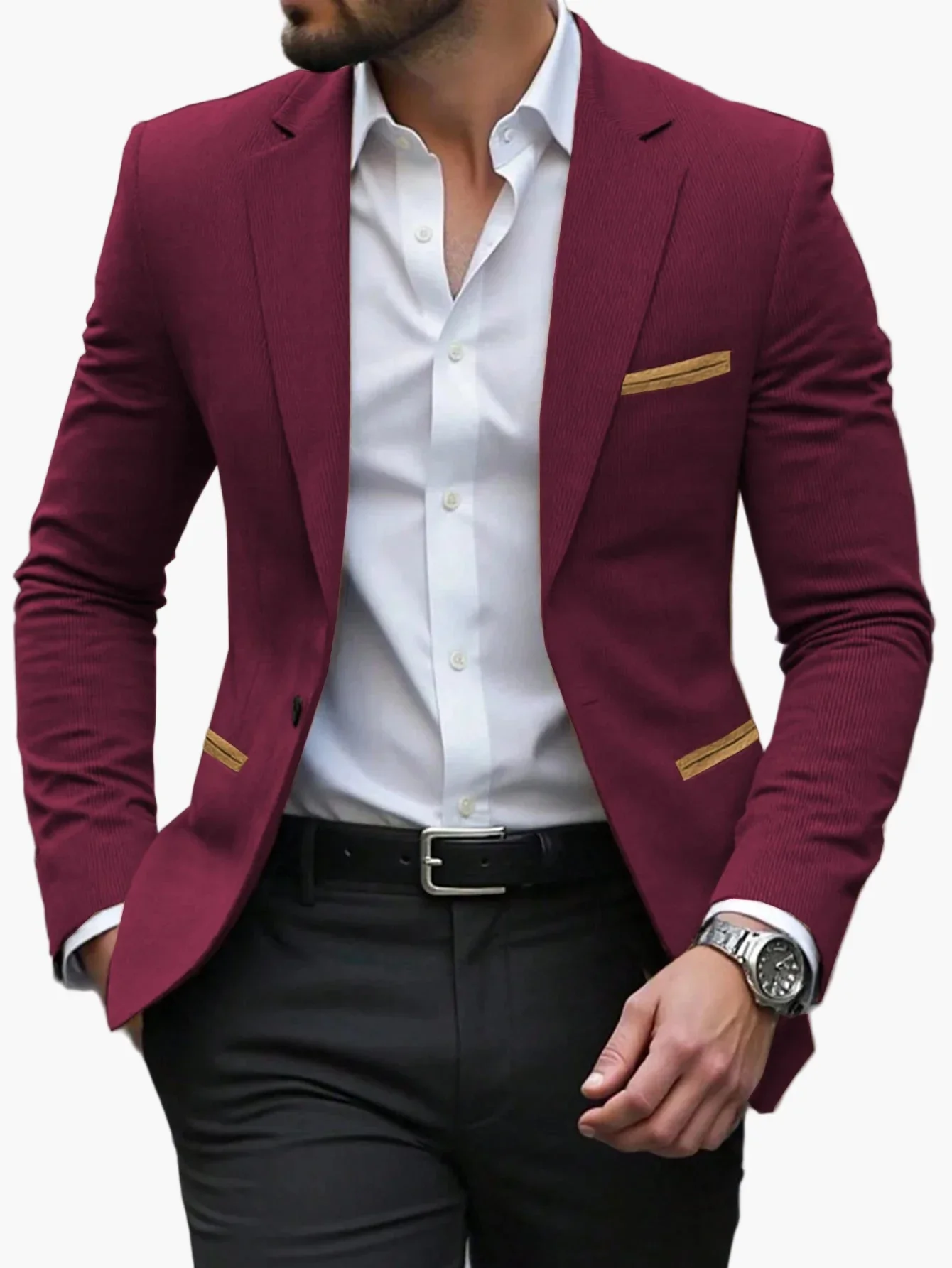 Herren Business Casual Sakko – Eleganter Blazer für Büro und festliche Anlässe - Image 9
