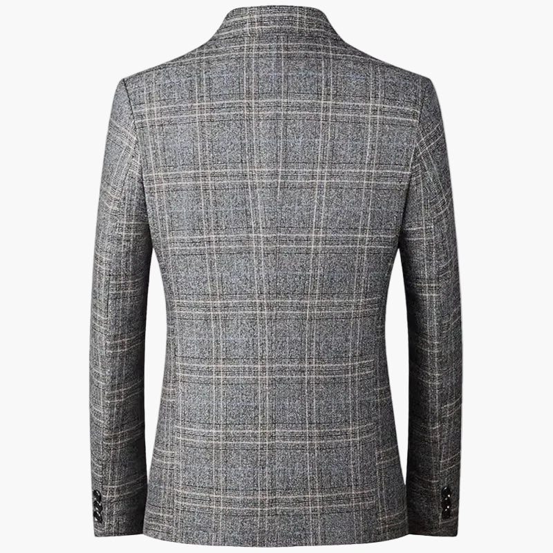 Herren Business Casual Sakko Modern Kariert – Eleganter Alltags- und Büro-Look - Image 3
